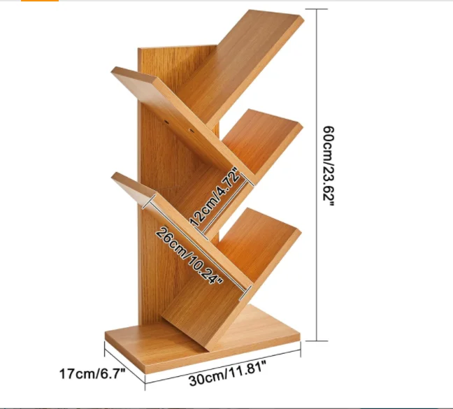 Tree Bookcase Organizer 4 Tier Tree Book Shelf Organizer