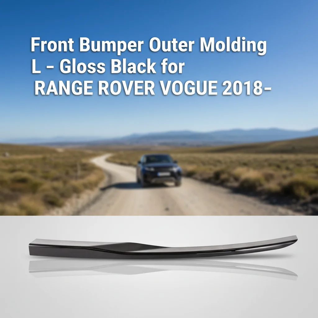 LR098546-B New Customizable Original Front Bumper Outer Molding L Gloss Black Trim Strip ABS for VOGUE