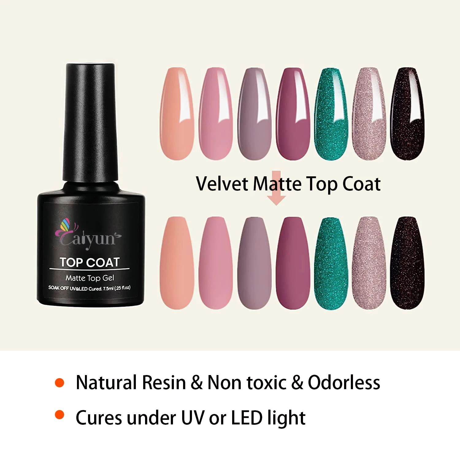 Matte Top Coat Velvet Texture Velvet Matte Top Coat Gel No Yellowing
