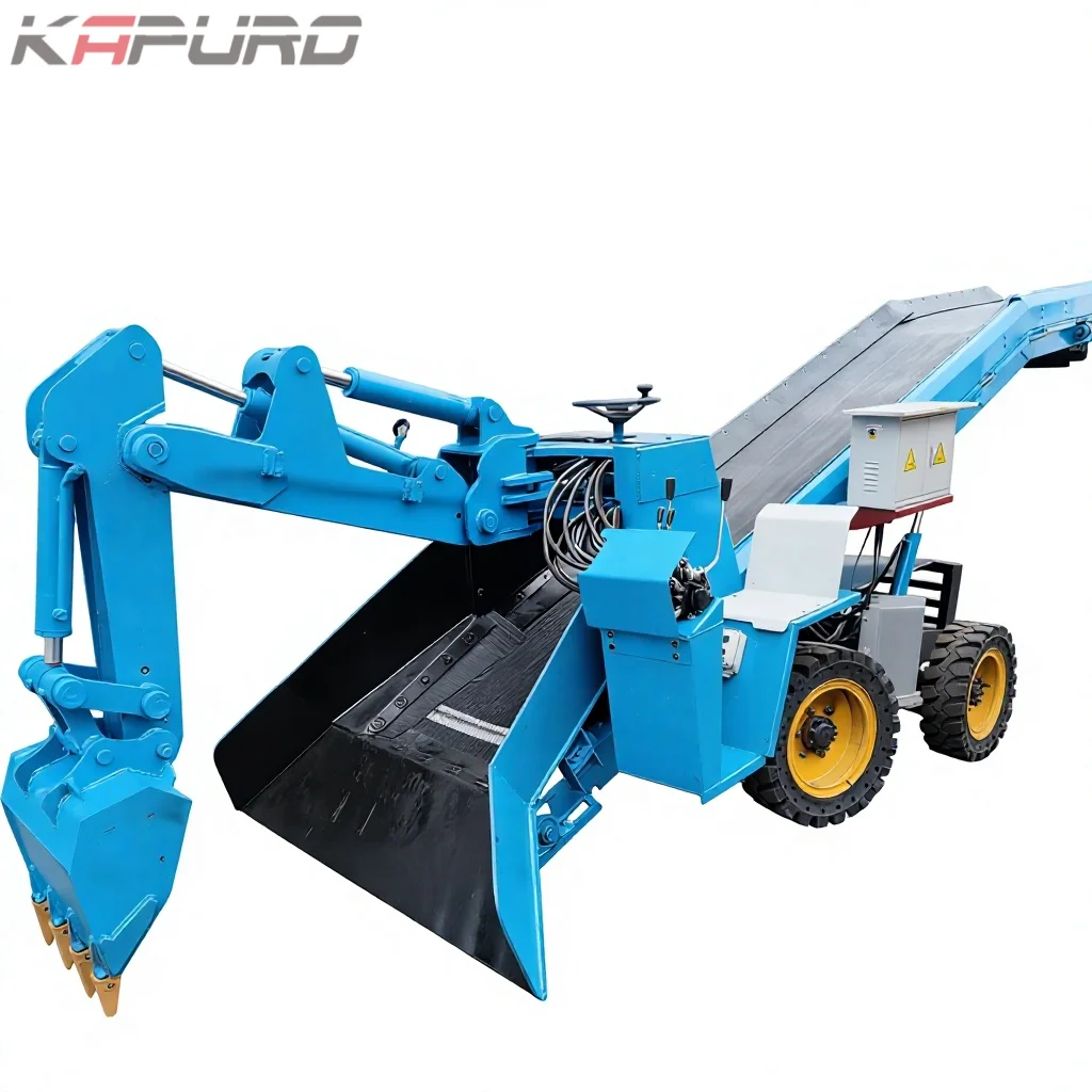 Kapuro MWB-80 Mucking Loader with Engine and Motor Shandong Origin 3980kg Weight 1-Year Warranty
