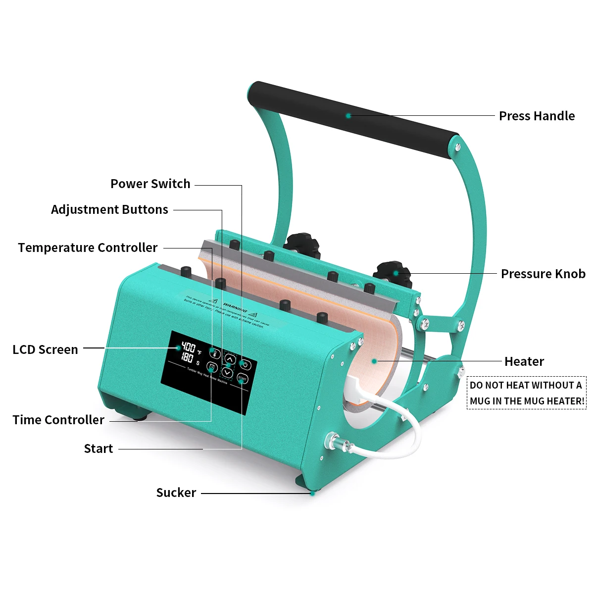 Multifunctional Automatic Flatbed Printer Tumbler Mug Heat Press Machine Sublimation Printing with Euro Plug Condition New