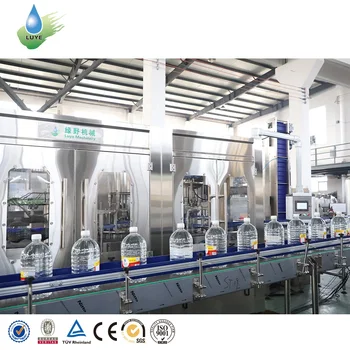 Automatic High Accuracy 5L 5 Liter 10L 10 Liter Bottling Water Disposable PET Plastic Bottle Filling Machine Production Line