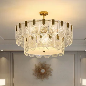 Modern Light Luxury Creative Glass Decorative Lamp Home Lighting Living Room Bedroom Crystal Chandelier