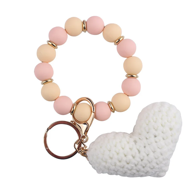 Silicone Heart Beads 8Pcs - Large Love Charms For Keychains & Jewelry Making