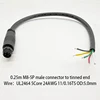0.25meter 24AWG M8-5P male cable