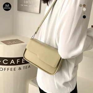 Minissmi Ready to Ship Pu Leather Solid Seitentasche Winter Custom logo Sling Bags Crossbody Bag for Women