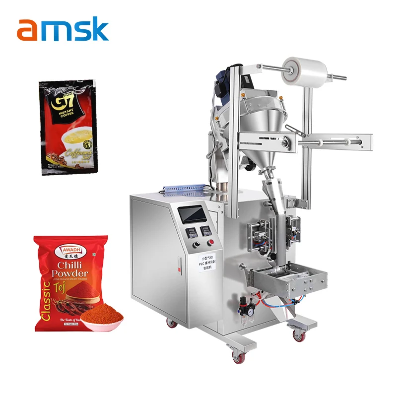 Automatic Stainless Steel Multifunctional Powder Granule Liquid Filling Machine Plastic Bag Back Seal Vertical Packaging Machine