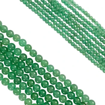 Best Choice Charismatic 4mm 6mm 8mm 10mm 12mm Round Smooth Aventurine  Beads Take Bad Luck Away