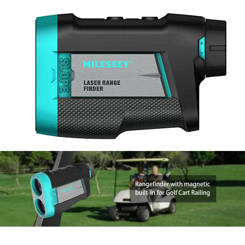 Mileseey PF260 Golf Laser Rangefinder 650 yard Slope Adjusted Mode Laser Distance Meter telescope Rangefinder for Hunting