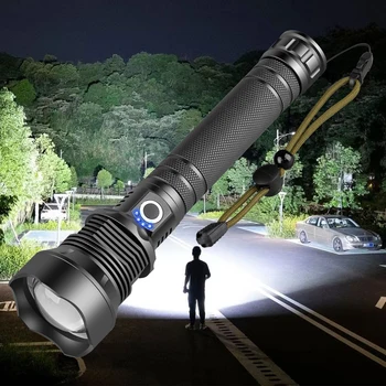 High Power XHP70.2 USB Rechargeable Flashlight - 5000 Lumen