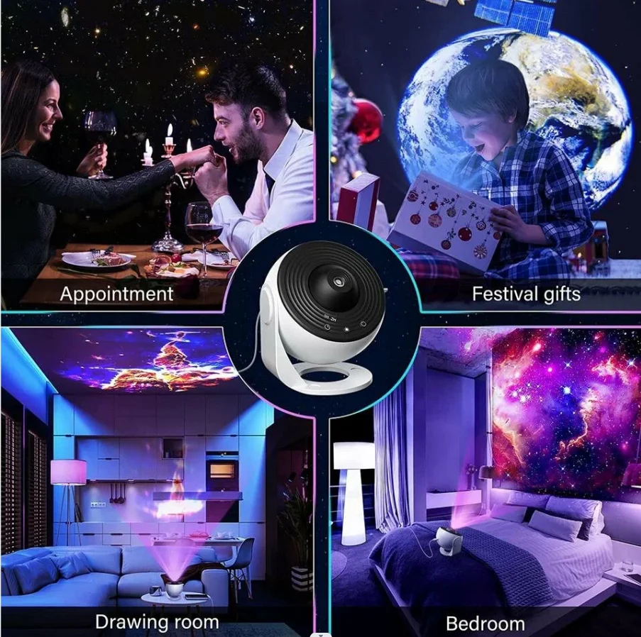 プロペラスタジオ　65枚 UFO Galaxy Projector - 8 in 1 Star Planetarium Night Light