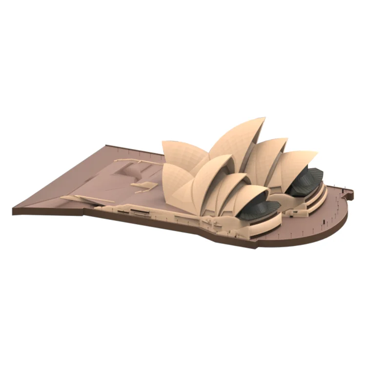 Professionelle Lieferung bunter, individueller Harz-Baumodelle als Andenken – Miniaturgebäude aus Harz, Operngebäude