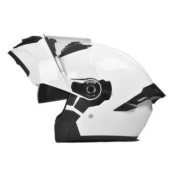 New High Quality Modular Flip Full Face Motocross Motorcycle Helmet ABS Shell Double D Closure All Seasons Use Customizable Logo