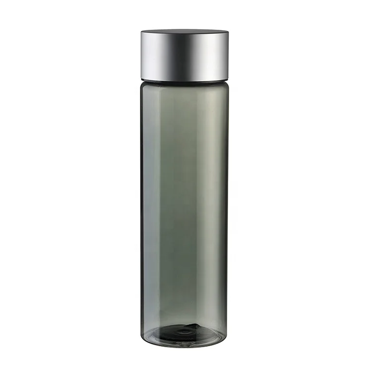 Low Price Voss 1 Liter Unique Custom logo Large Capacity Sport Water Bottle Plastic With Wide Mouth Modern Black Transparent