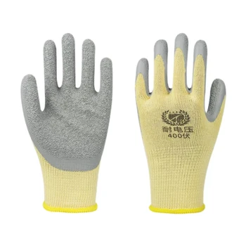 400V anti electricity gloves and labor protection for electrician's live line operation class insulated safety gloves