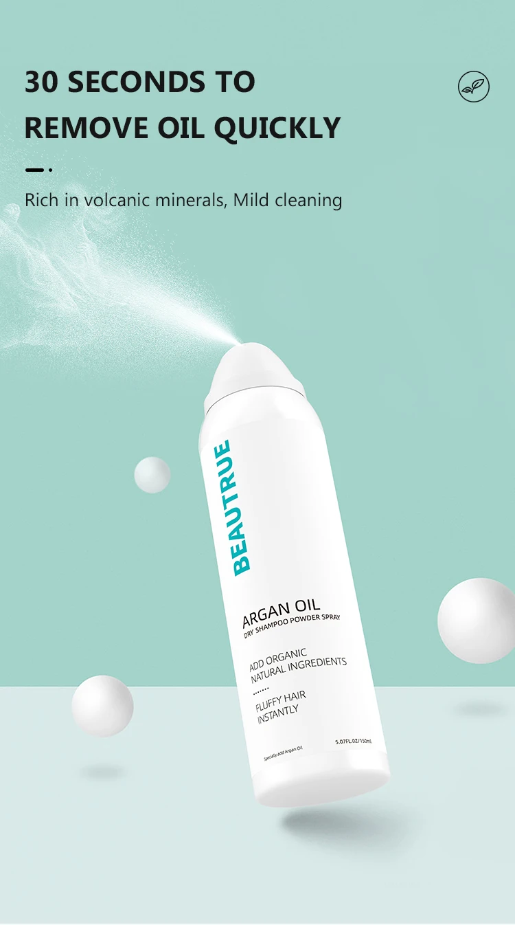 Mens Quick Dry Oil Hair Dry Shampoo Private Label Spray Shampoo Spray