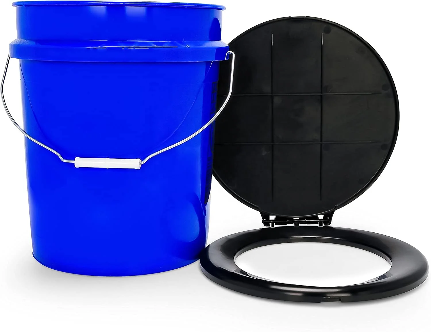 Portable Outdoor 5 Gallon Bucket Toilet Seat Lid For Camping Hiking