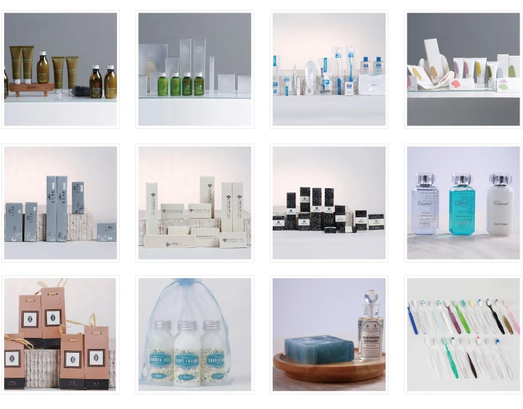Wholesale Hotel Toiletry Kit Custom Logo Packaging Amenity For Hotel Amenities Set Luxury
