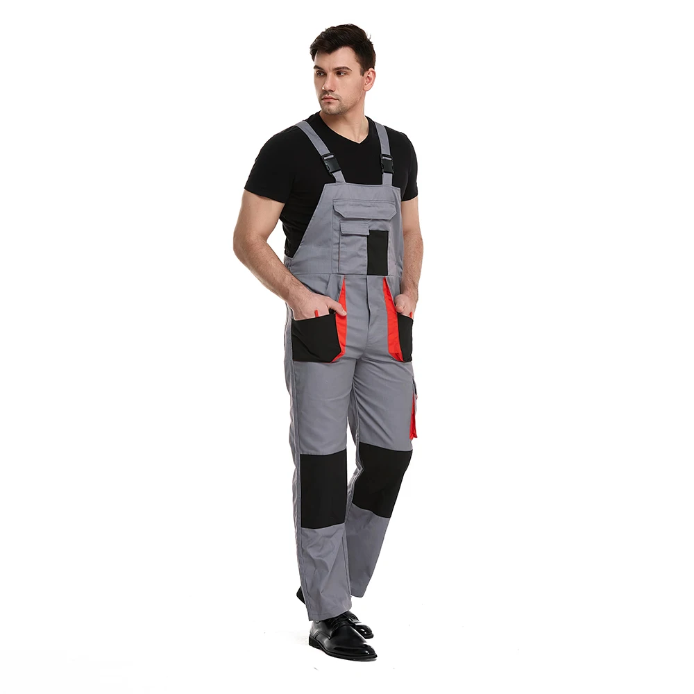 ZHENGXING Custom Color 2023 Multi Pockets Men Work Wear Flame Resistant Bib Overall Fit Elastic Waist