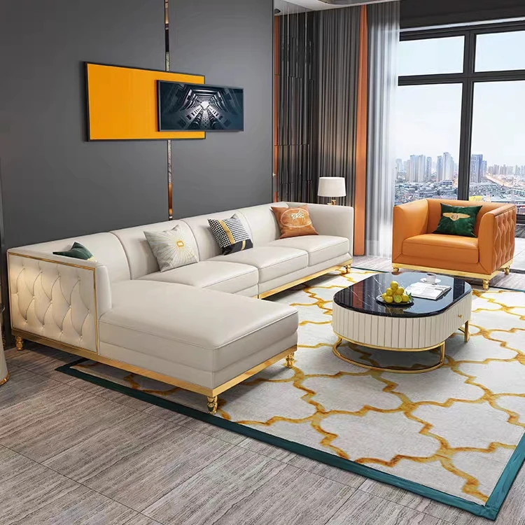 Cheap Living Room Furniture Sofas Sectionals Leather Sofa Set New