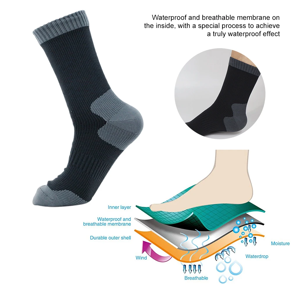 Hot Selling High Quality Wholesale Winter Mens Womens Work Socks and Bamboo Work Socks With Three Layers Waterproof Socks