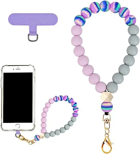 Marble Design Phone Wrist Strap Mobile Phone Lanyard Fashion Style Hands-Free  Bracelet Candy Colors Cute for Girls Women