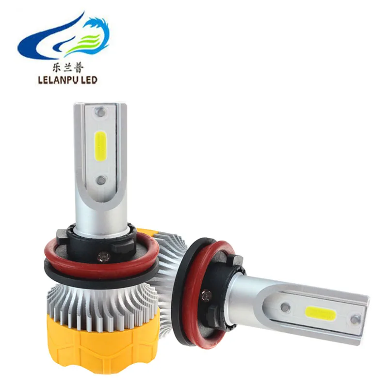 Automotive Lighting System K6 Led Headlight COB Chip 4000LM 40W Led Light Bulb Waterproof IP67 in Fan Cooling Universal