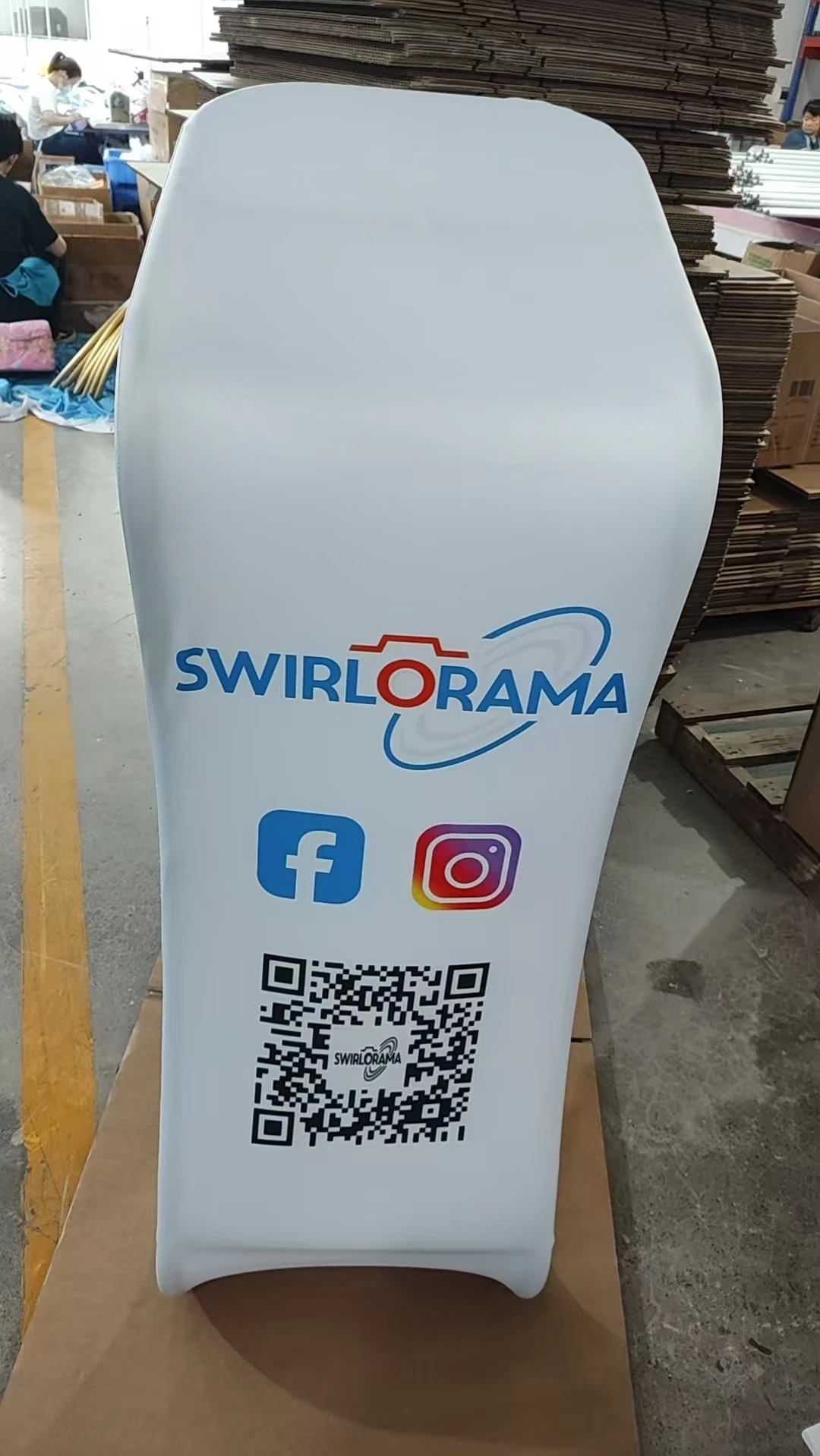Custom iPad Sharing Station Stand for 360 Photo Booth With Logo Print Tension Fabric Tablet Stand Hbf5521eb5d4842a690b0f73ddf1961deQ