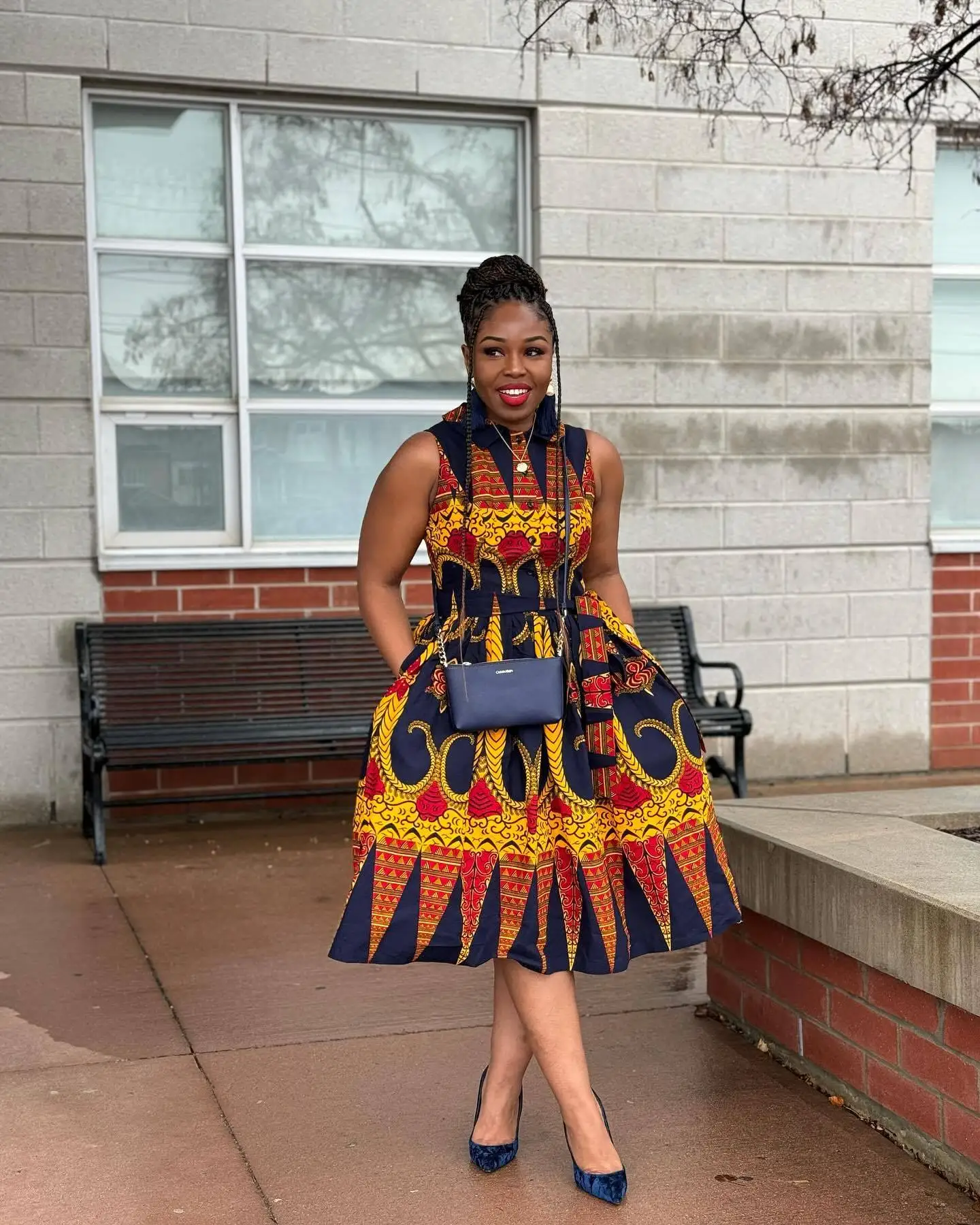 Ankara Short Kitenge Fashions 2018 Kitenge Dress Designs 2024, African Wax  Print, Girls Fashion Dresses