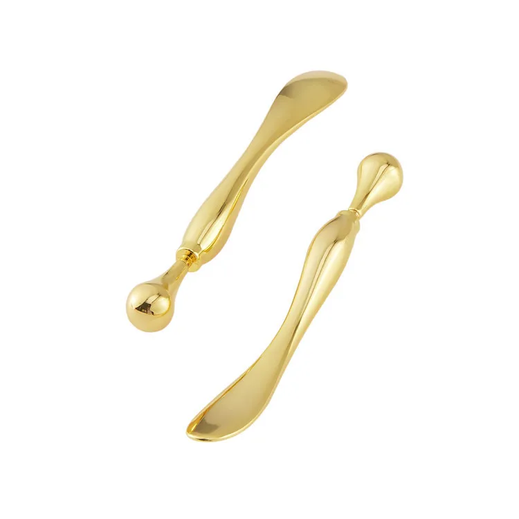 Палочка для крема для глаз, массажная палочка для глаз, металлическая Косметическая ложка для красоты, инструмент для ухода за кожей