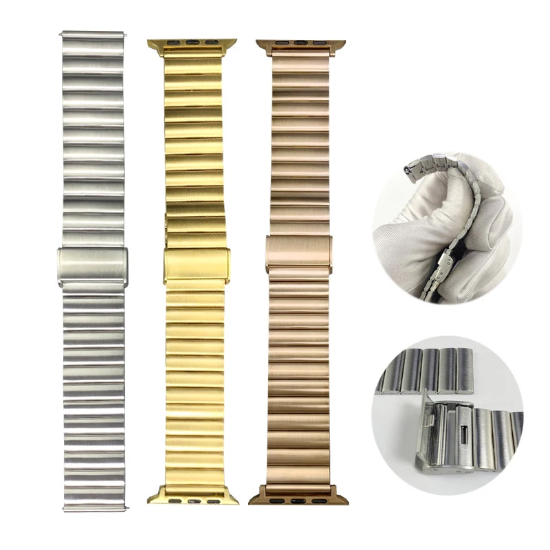 High Quality 2023 New Arrival Single Bead Watch Strap Gold Luxury