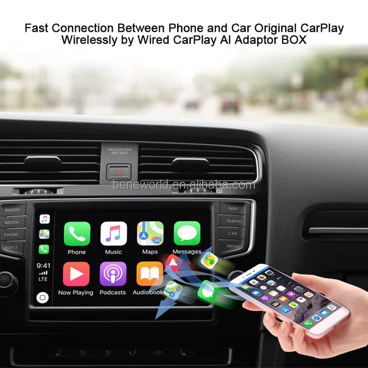 Fashion Design Carplay Mini Ai Box Wireless Adapter Magic Box Watch Tv
