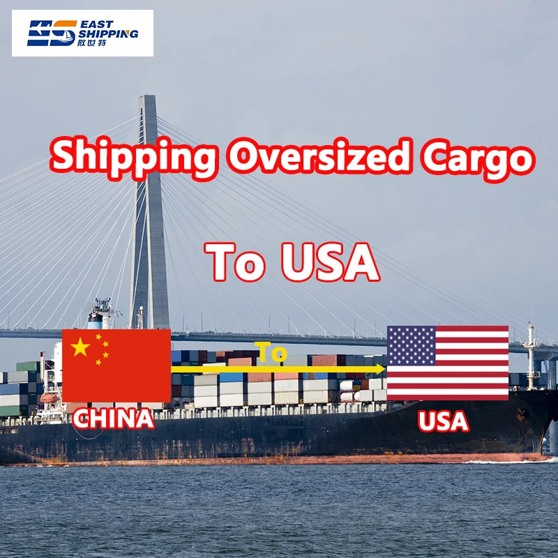 East Shipping Heavy large Cargo Freight Forwarder From China To USA Shipping Agent Sea Shipping Freight Forwarder China To USA