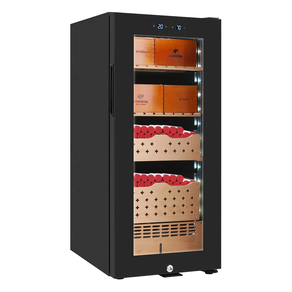 23L // 25L/46L/48L/65L большой кедровый германский прозрачный охладитель вина холодильник хьюмидор для сигар