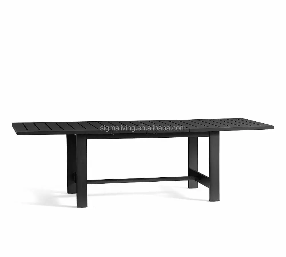 patio furniture aluminum dining table and dining chair set outdoor dining table set