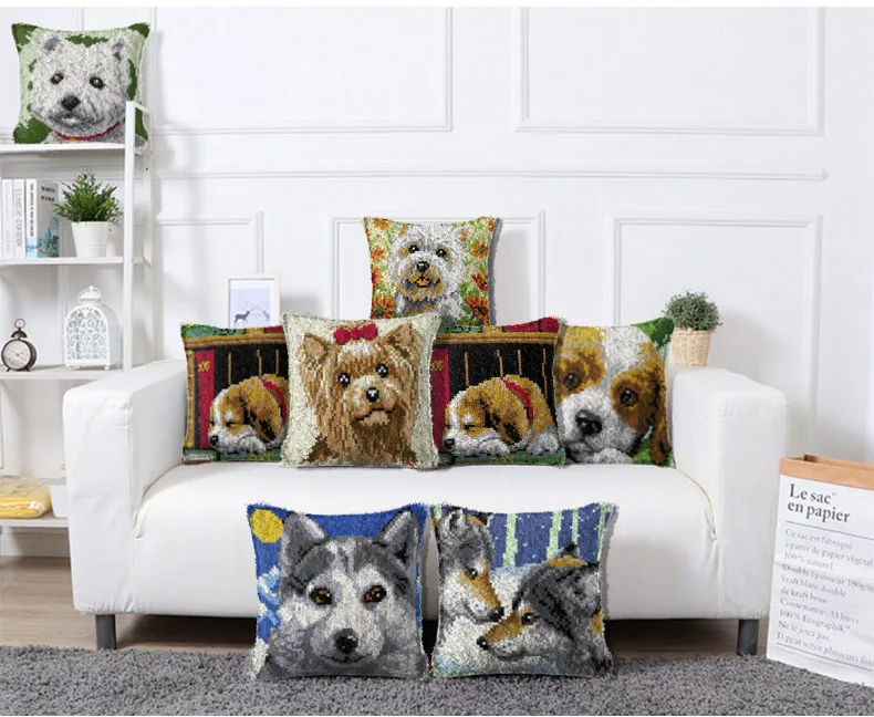 Новый 3D сегмент Вышивка Подушка шерстяная вышивка крестом ковер защелка крючок наборы ковров