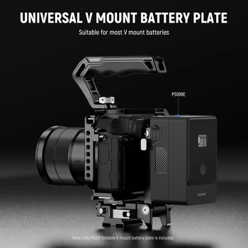 NEEWER PS013 Foldable V Mount Battery Plate with Arca Type QR Plate for PD Quick Release Plate RS3 Pro Gimbal & Tripod detail image