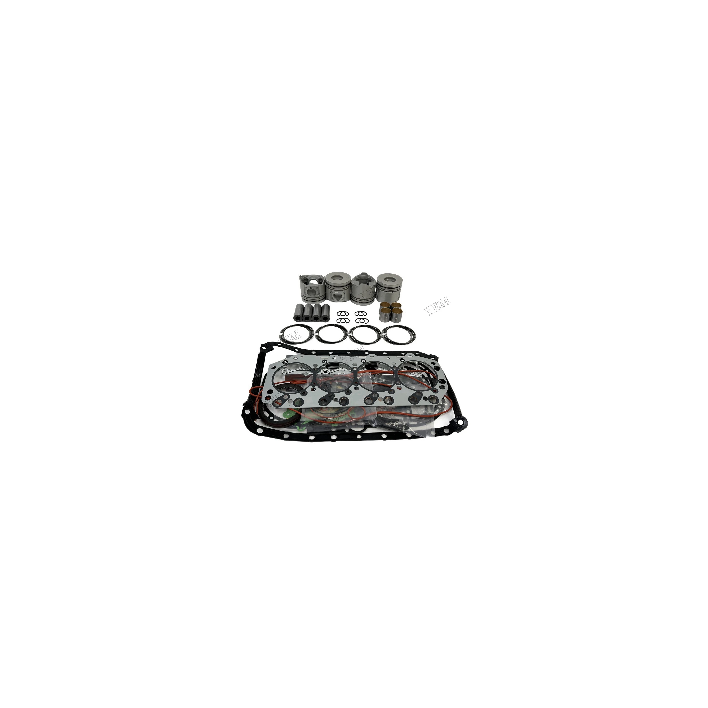 Stock Complete Engine Rebuild Kit With Piston Ring Overhaul Gasket Set Suitable for Isuzu 4JG1 Industrial Engine Parts