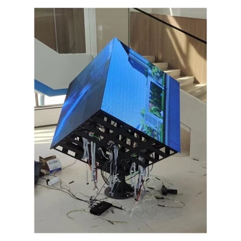 Full Color Outdoor Led Magic Cube video Display Indoor Retail Supermarket Commercial Advertising Led Cube 4/5/6 side Screens
