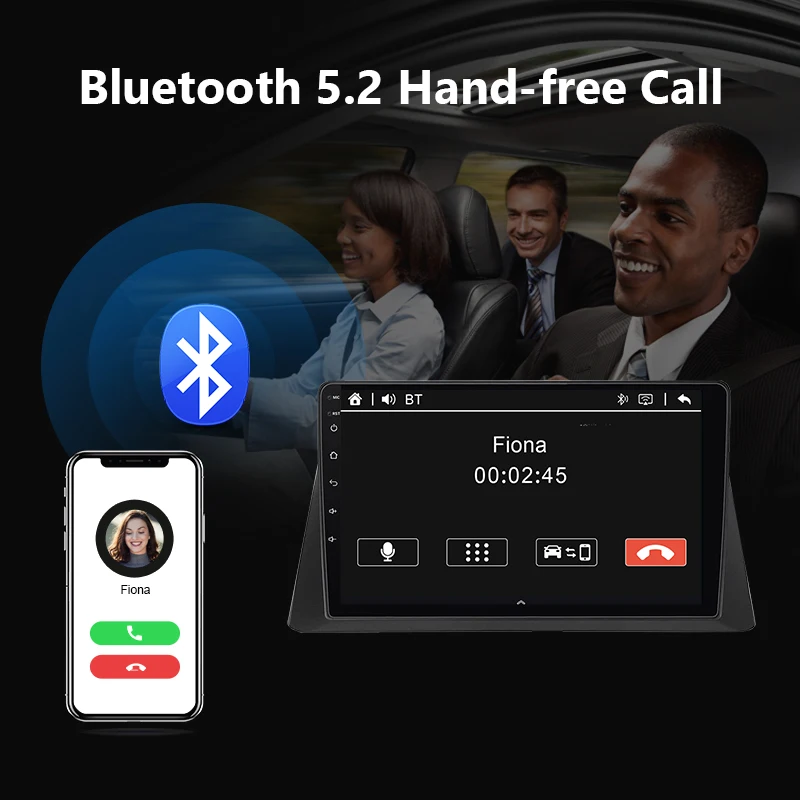 2 Din Android Car Player 9inch Android 10 4+64gb Car Stereo Carplay And