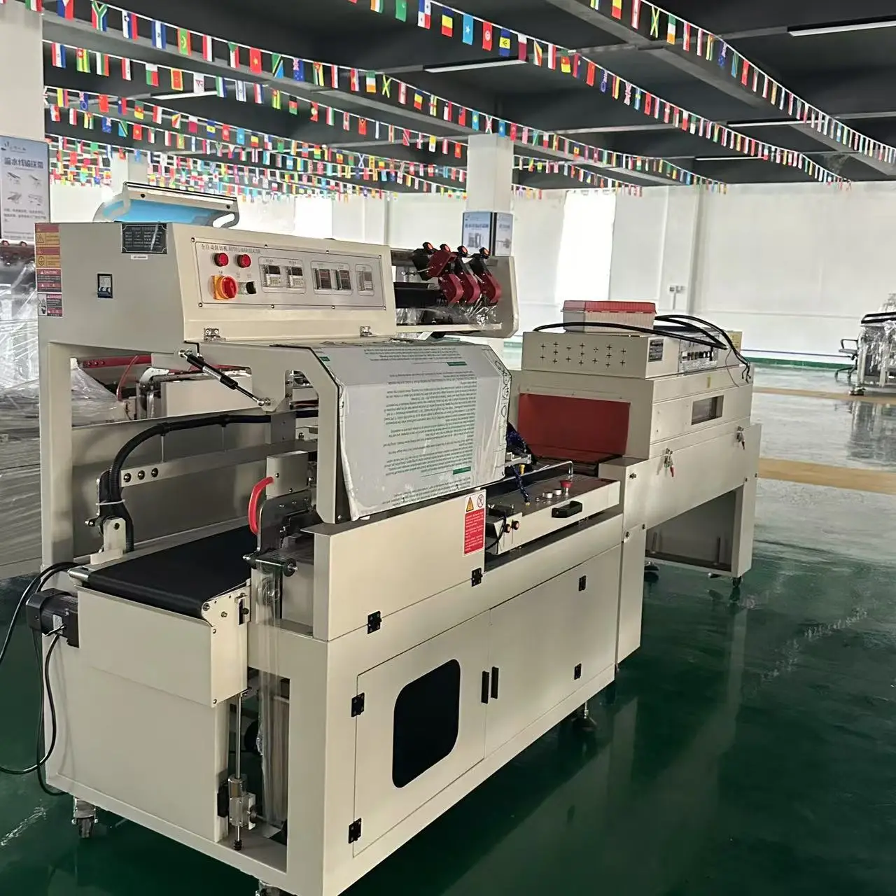 Fully Automatic Tableware Heat Shrink Film Machine Edge Banding Machine for Food