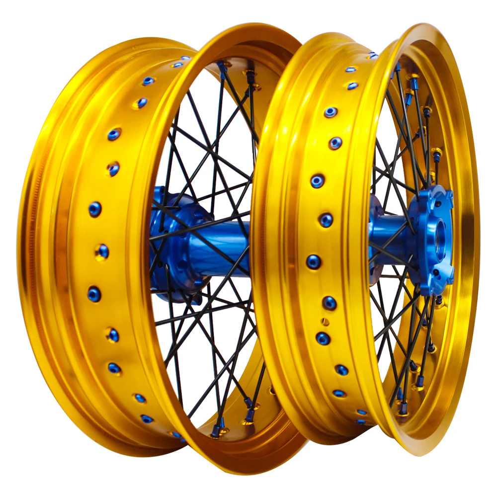 Factory Direct Sale RMZ DRZ 250 450 17 Inch SM Wheels Alloy Motorcycle Supermoto Wheels for Suzuki
