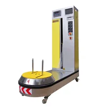 Airport Luggages Baggages Suitcase Packing Machine Travel Bag Packaging Machine Carton Box Wrapping Machine