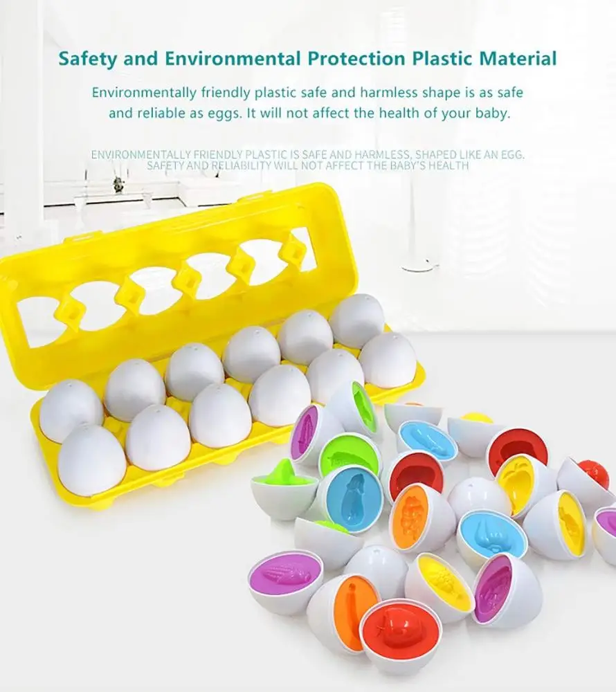 color matching egg set - toddler toys - educational color &