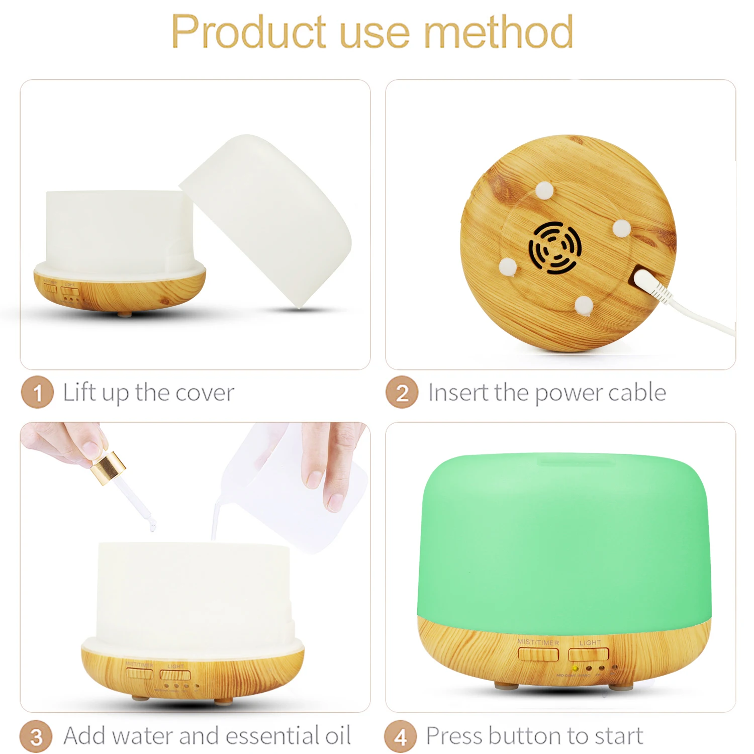 Smart WiFi Diffuser Humidification Ultrasonic air Aromatherapy ...