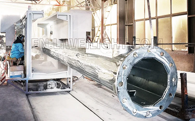 Customized High Quality Steel Outside Mast Pole with Ladder