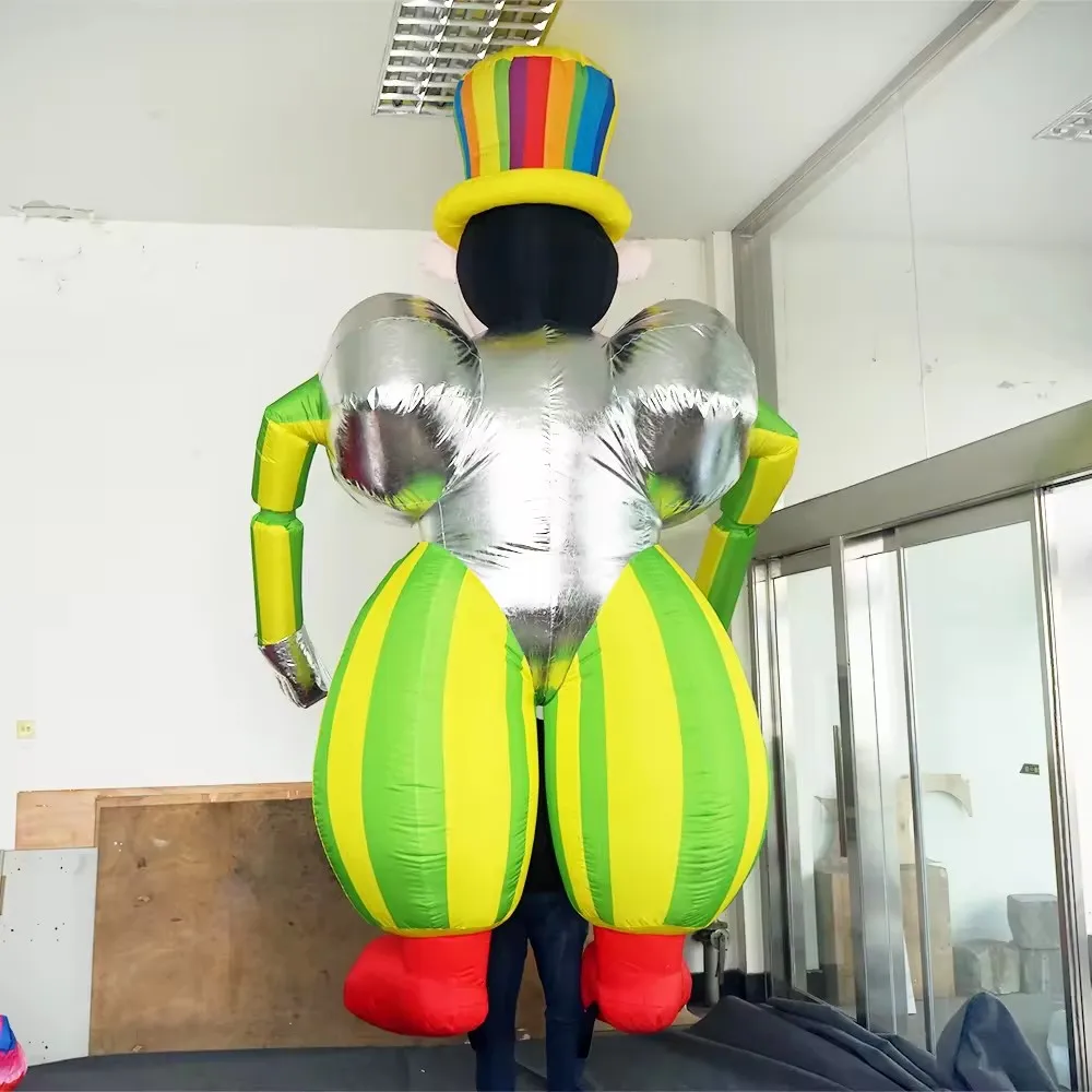 Hand Controlled Inflatable Nutcracker Puppet Giant Blow up Soldier Doll Balloon for Outdoor