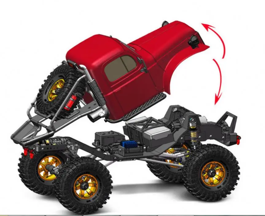 2021 RGT 86181 CRUSHER Radio Control 4x4 AWD Metal Rock Crawler 1
