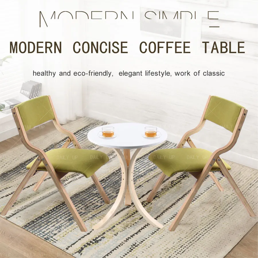 Nordic Wooden Round Table Luxury Leisure Coffee Table Concise Stylish Restaurant Dining Table For Living Room Dining Room