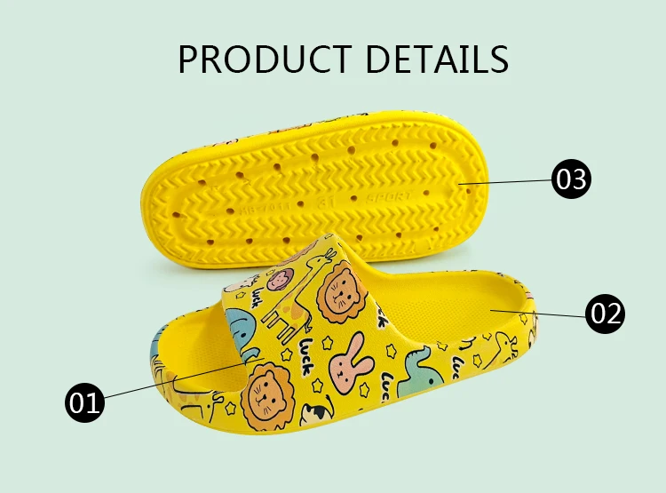 2021 hot sale slippers for kids yezzy slides beach non slip eva cartoon designer fashion wholesale cheap home house summer
